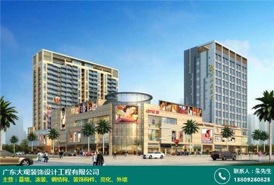 外墙施工[钢结构]大观装饰的荣誉资质公司主营:室内外装饰设计与工程